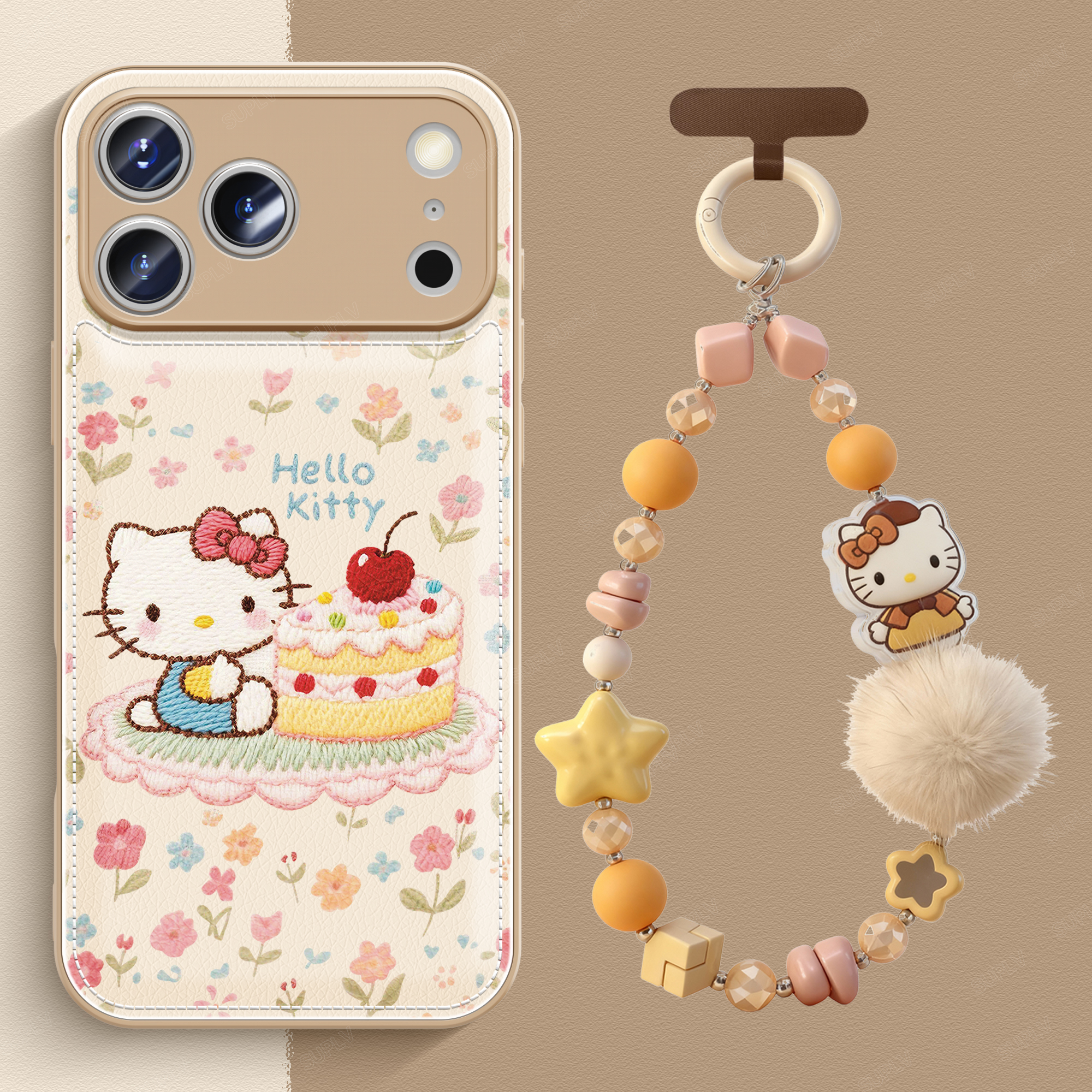 【秋冬小羊皮】蛋糕kitty手机壳