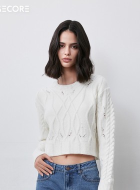 PRIMECORE｜P.C WARMTH 圆领羊毛混纺绞花毛衣