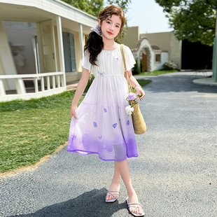 女童碎花泡泡袖 超仙仙气搭配夏潮甜酷酷风潮服亲肤 裙子夏款 时尚