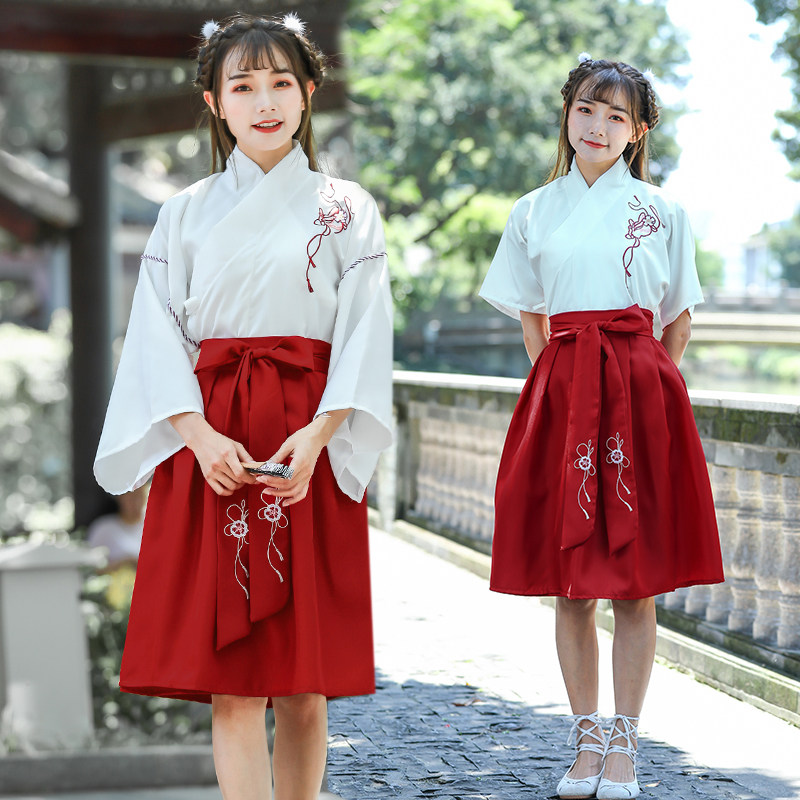 日常改良汉服裙民国学生班服