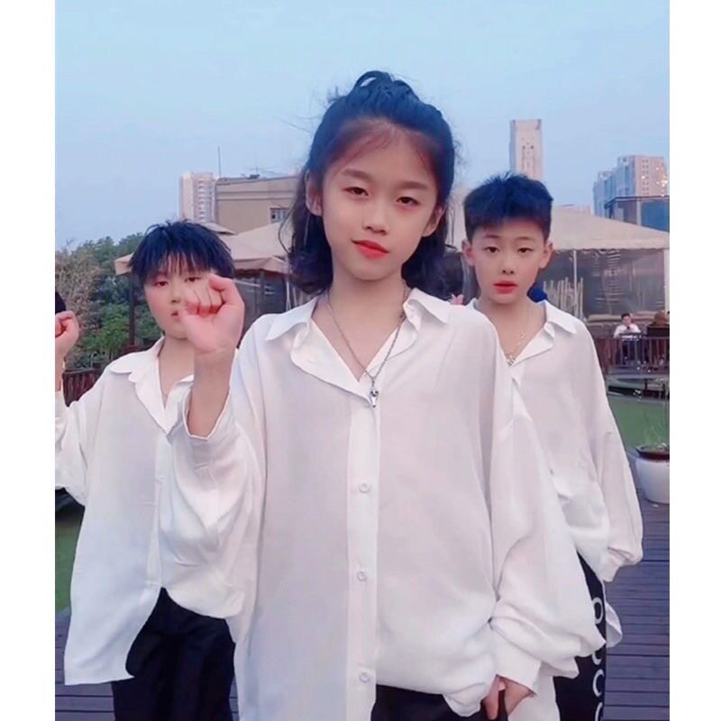 男女童成人大码现代舞古典舞抒情风中国舞垂感宽松爵士舞衬衣