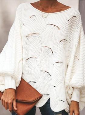 plus size 43 women loose sweaters batwing coat ladies knit