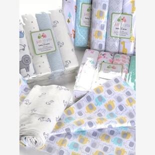 4Pcs76*76cm Muslin 100% Cotton Flannel Baby Swaddles Soft