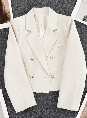 短款小西装2023spring women fashion short blazer jacket coats