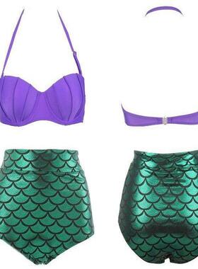 Women sexy fish scale bikini Swimsuits 性感鱼鳞泳衣女比基尼