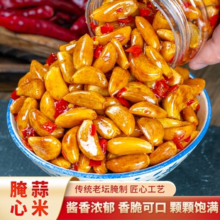 大蒜头腌制江西特产农家手工酱油泡蒜头腌蒜心米腊八蒜开味下饭菜