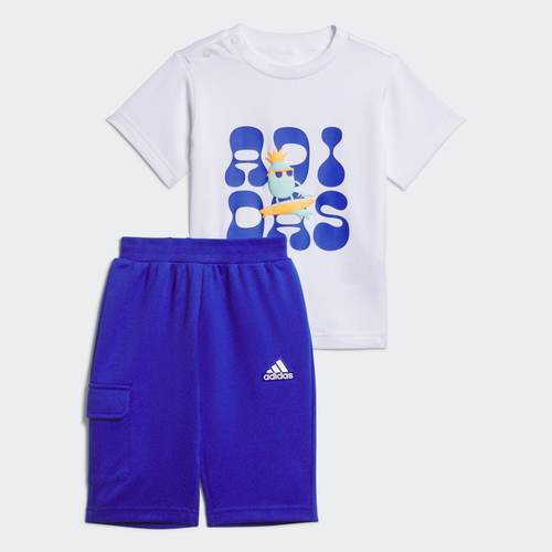 Adidas/阿迪达斯 儿童 SUIT 运动休闲短袖短裤 IT1770