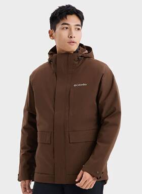 Columbia/哥伦比亚 男子户外羽绒内胆三合一冲锋衣 WE7048-256