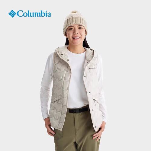 Columbia/哥伦比亚 女子户外拒水羽绒马甲背心 WR8716-278