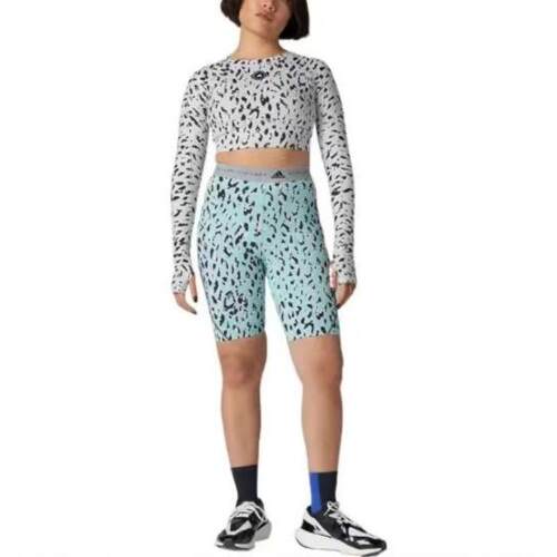 Adidas/阿迪达斯  ASMC CROP P 女运动健身紧身长袖T恤 HC6851