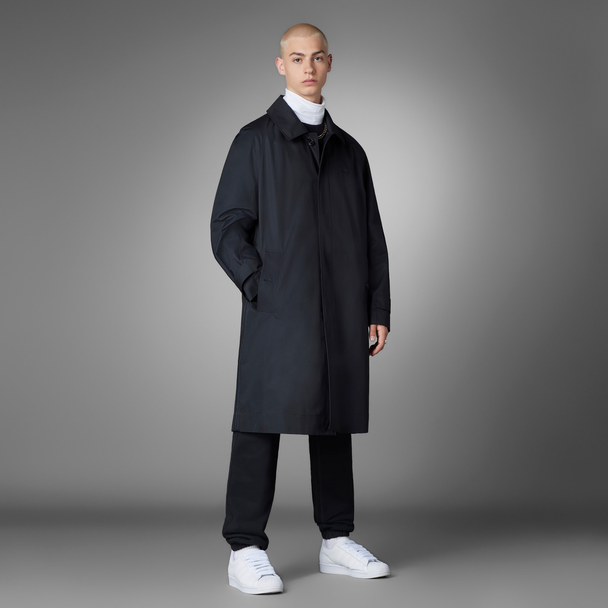 Adidas/阿迪达斯 男子三叶草 RAINCOAT 运动夹克外套 HM6500