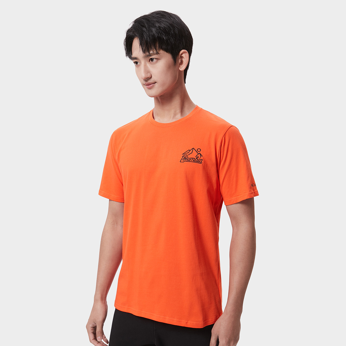 Columbia/哥伦比亚 户外男子运动休闲圆领短袖T恤 AE9722