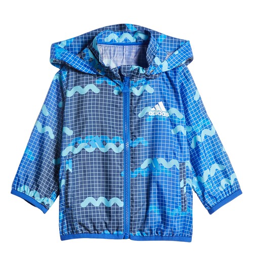 Adidas/阿迪达斯 儿童抗风梭织运动夹克外套 GP0355