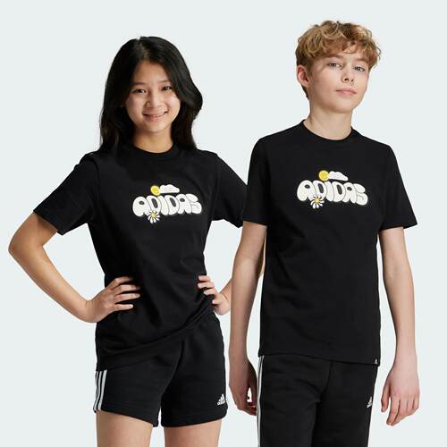Adidas/阿迪达斯 大童亲子休闲运动短袖T恤 IZ0418