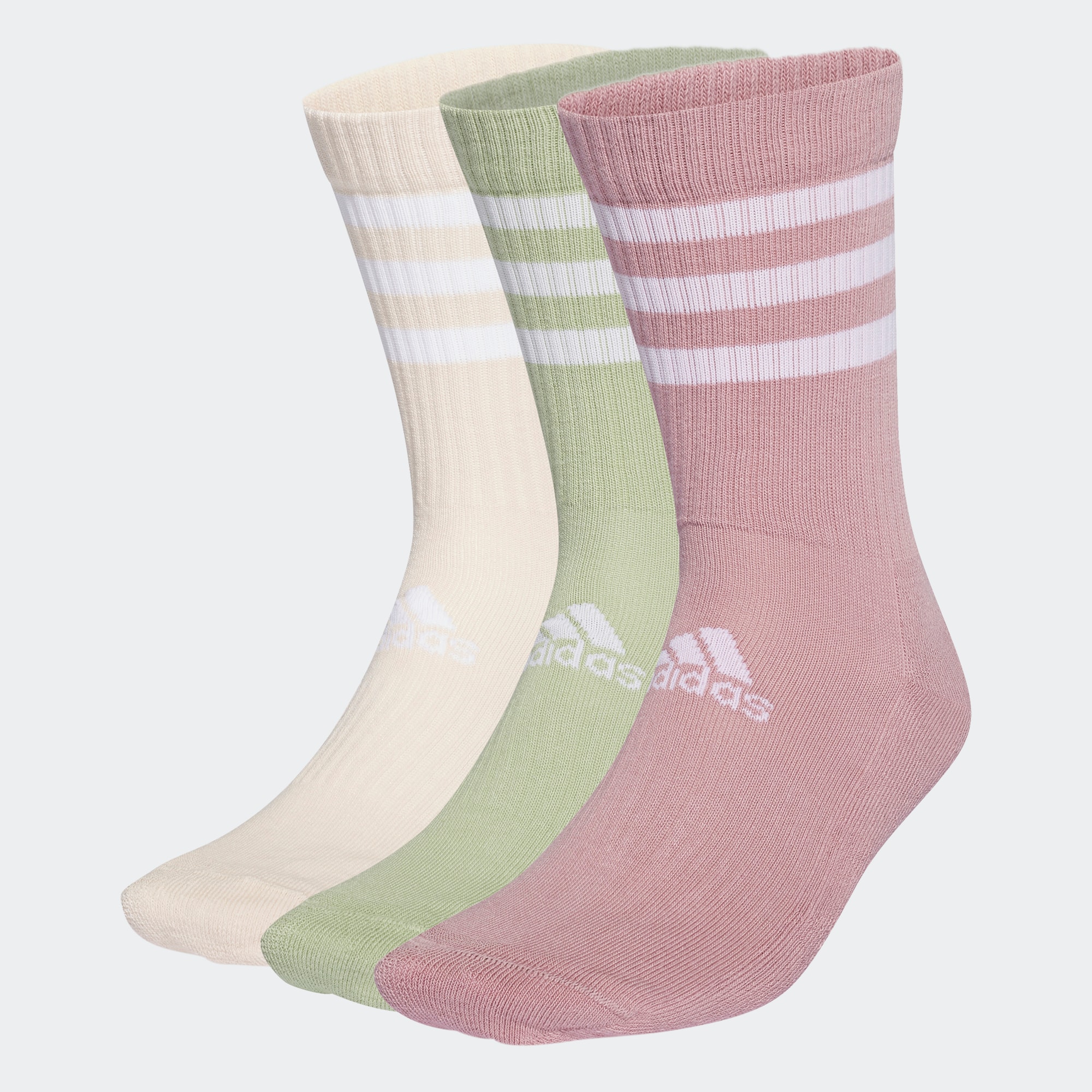 Adidas/阿迪达斯 男女3S CSH CRW3P 舒适短筒袜子 HP0758(三双装)