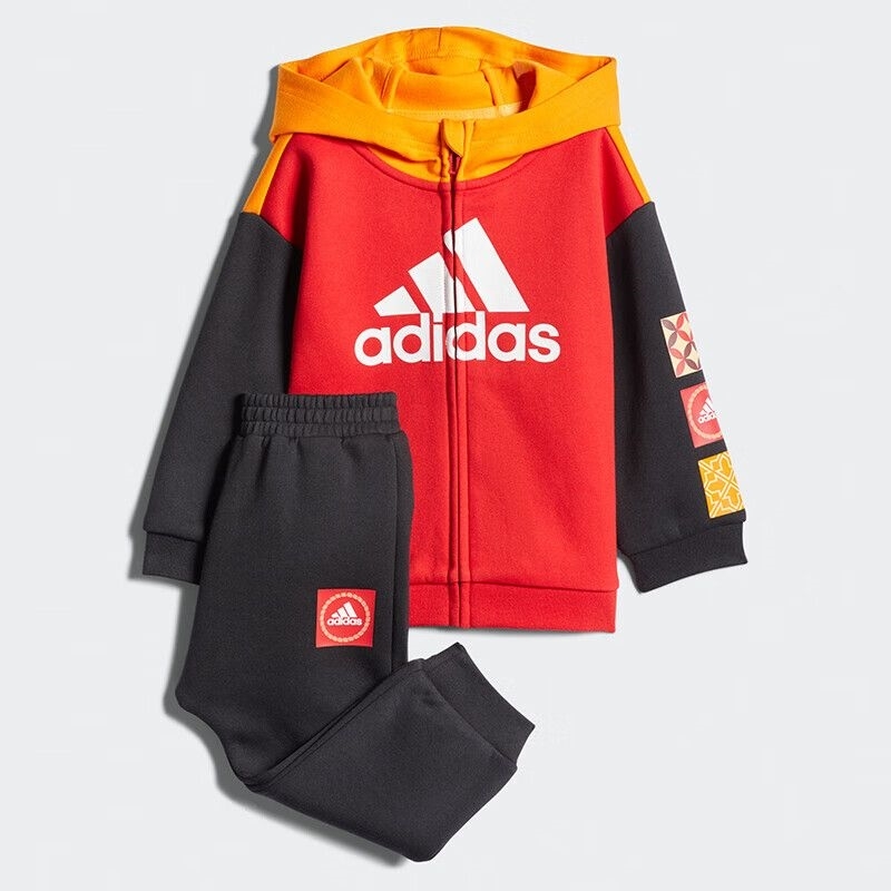 Adidas/阿迪达斯 男女童装两件套运动服套装 HC2740