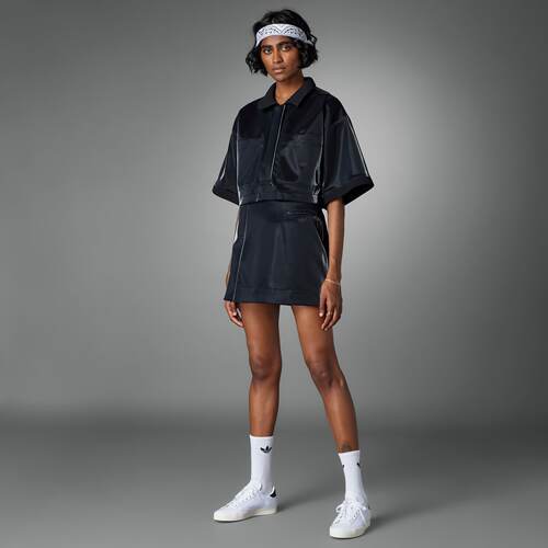 Adidas/阿迪达斯 女子三叶草运动宽松翻领短袖POLO衫 HN1000