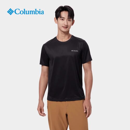 Columbia哥伦比亚 男女情侣透气运动圆领短袖T恤AE1419