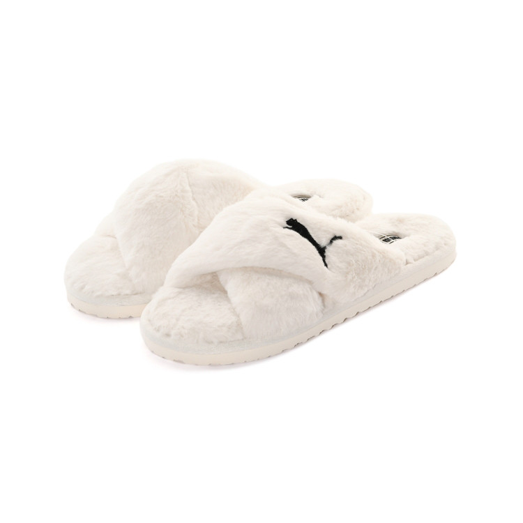 PUMA/彪马 女子Puma Fluff X Strap休闲鞋耐磨毛茸运动拖鞋384936