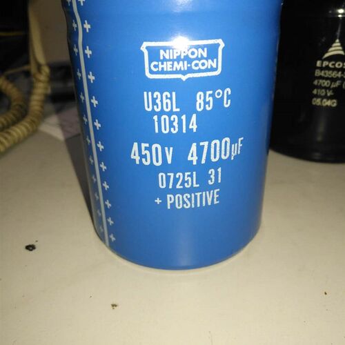 NIPPON CHEMI-CON U36L 10314 450V 4700UF拆机 丹佛斯变频器电容