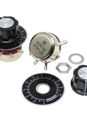 WTH118-1A 2W单圈碳膜电位器2K2 4K7 10K 100K150K 220K 470K560K