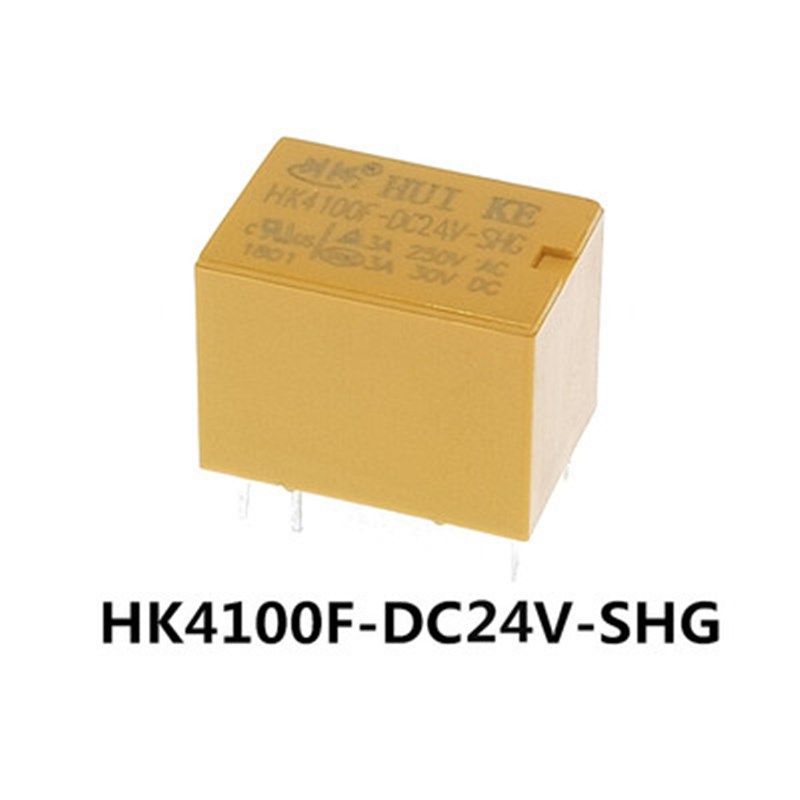 汇科继电器HK4100F-DC12V-SHG HK4100F-DC5V-SHG 6脚3A 3V/9V/24V