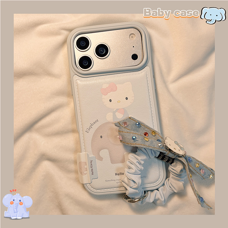 卡通可爱大象KT猫适用苹果手机壳