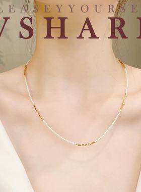 （Vshare专属）【惦记】气质白色轻奢时尚百搭经典项链