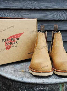 redwing 3192 2024AW 固特异工装切尔西翻毛牛皮靴美国制 现货
