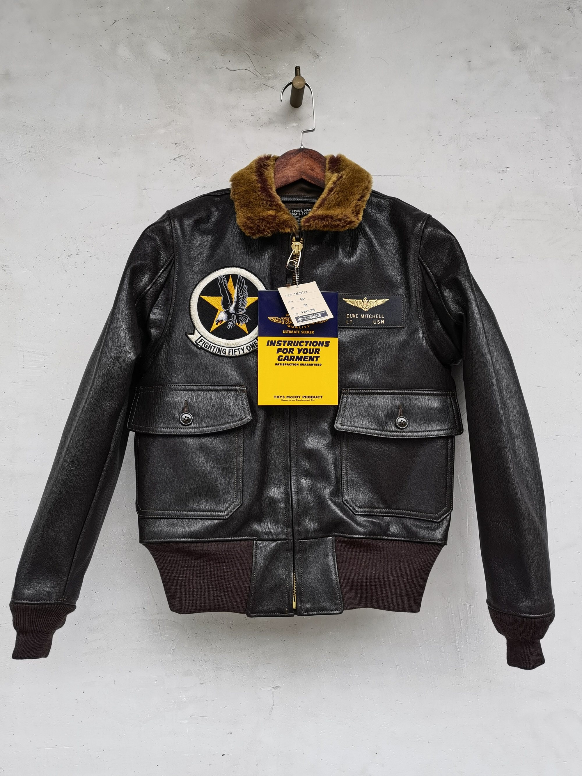 【现货】toys mccoy g-1 phantom phlyer tmj2128山羊皮飞行夹克