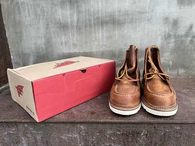 redwing 1907 经典款6寸工装靴美国制固特异手缝牛皮现货
