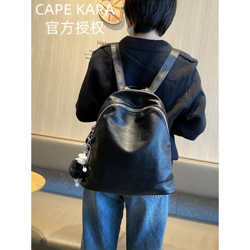 CapeKara上班通勤双肩包女百搭