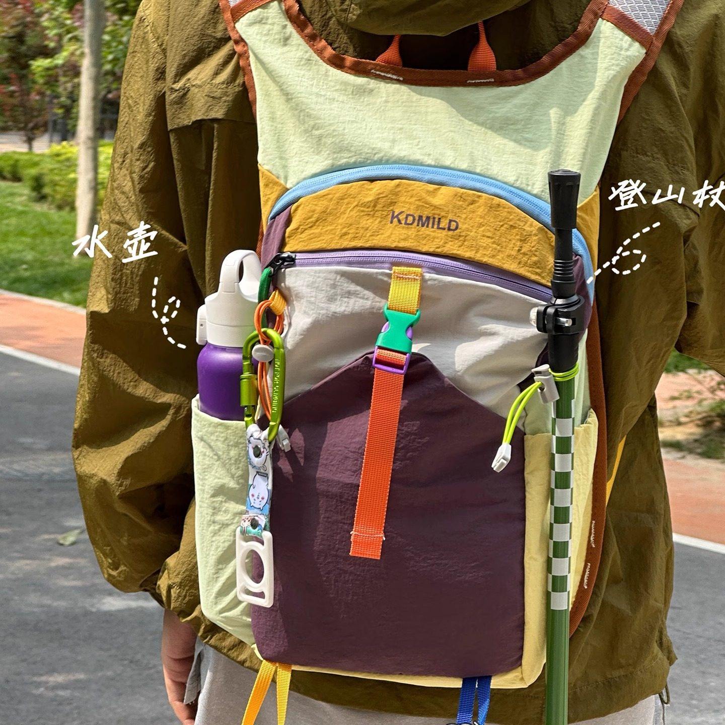英国 MK DW2025新款多巴胺旅行揹包大容量双肩包男女户外运动登山,箱包皮具/热销女包/男包,双肩背包,淘宝优惠券,粉丝福利购,淘宝优惠卷