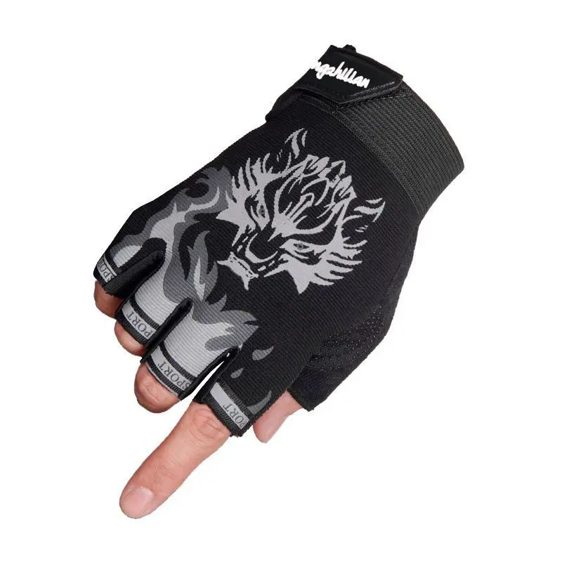 手套男女士秋冬季健身运动骑行保暖加绒全指骑摩托车战术半指手套