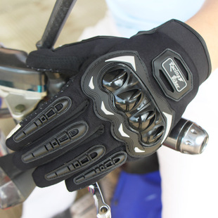 触屏春夏季摩托车骑行骑士机车骑士手套防护防摔硬壳防护越野手套