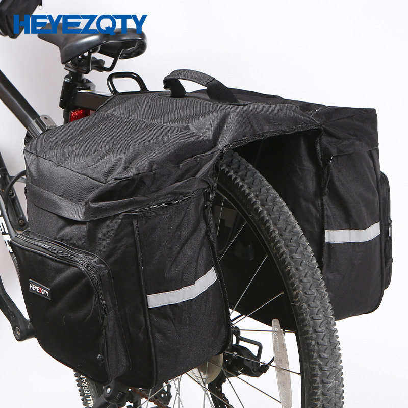 山地自行车后货架驮包大容量双侧后座自行车驮包户外骑行装备供应