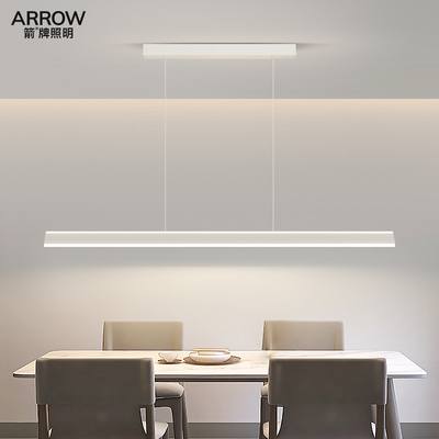 极简餐厅吊灯几何长条灯具