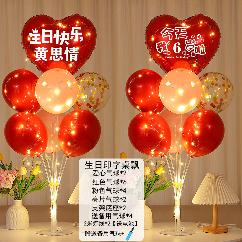 生日快乐气球装饰专属定制名字岁数男女孩儿童happy派对场景布置,节庆用品/礼品,充气用品,淘宝优惠券,粉丝福利购,淘宝优惠卷