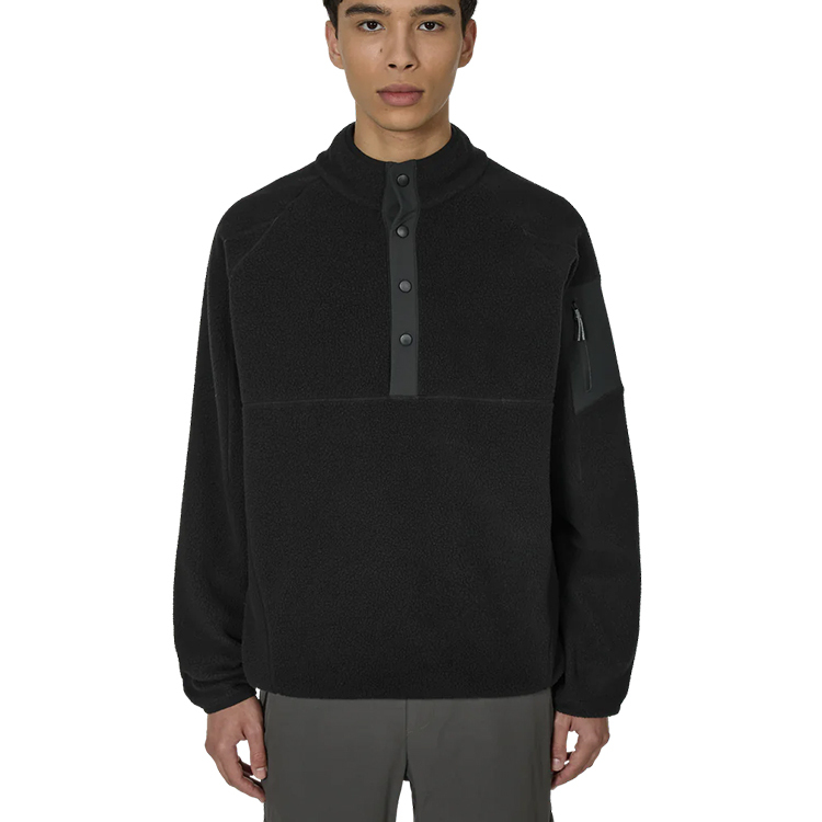 套头衫纽扣MNXF户外-7黑色男士