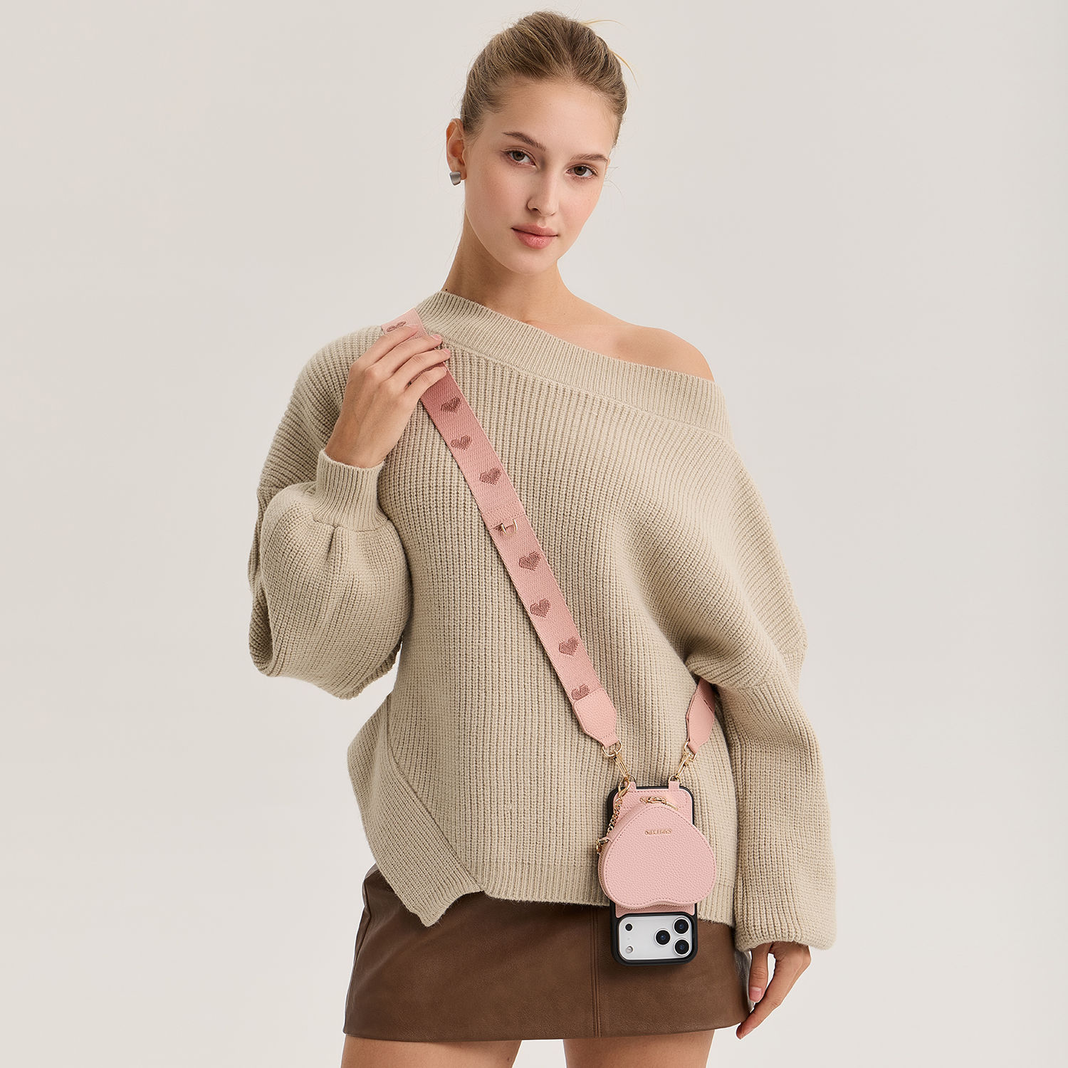 【斜挎通勤百搭】适用苹果手机壳