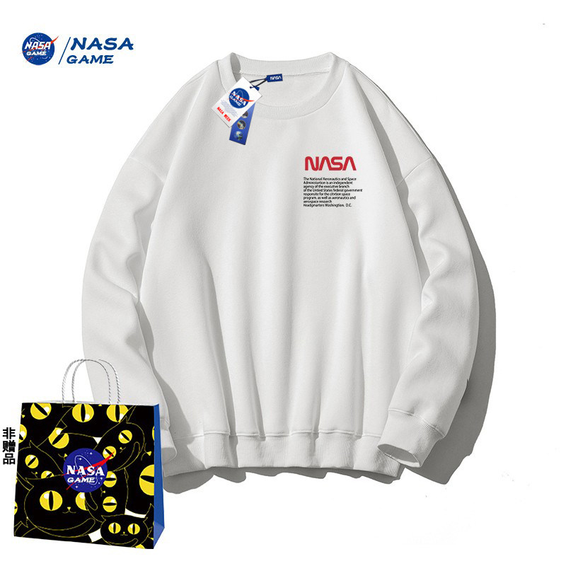 NASA GAME圆领连帽卫衣男女潮牌宽松百搭简约春季情侣上衣高性价比高么？