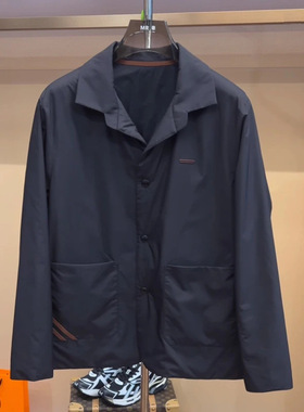 官方款号[XU711鑫]25冬季棉服黑色速干透气老钱风棉服夹克简约男