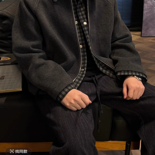 GO SHINE冬季爆款加棉假两件拼接潮流宽松外套男款简约风