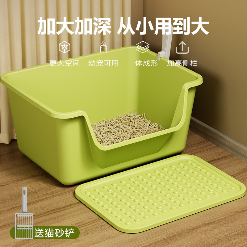 超大号猫砂盆特大半封闭式猫厕所