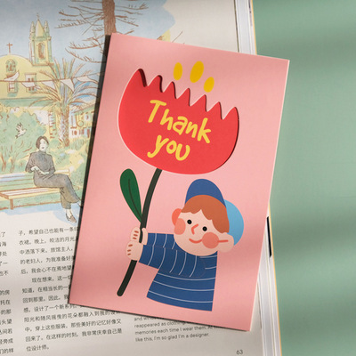 幼稚園thank you card可爱cute thank u cards感谢卡英文thanks