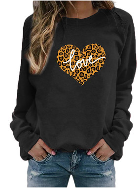 Printed Crew Neck Sweater Fashion Women Clothing Tops上衣