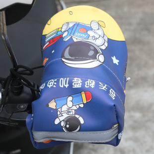 电瓶电动车防晒手套夏季 挡风 摩托车手把套防水遮阳通风护手罩薄款