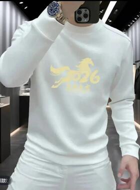 晟龙优品店2026马年本命年衣服红色厚棉TY男女秋冬长袖马年大吉印