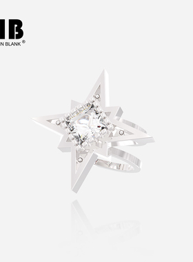 明星同款S925原创星光耳骨夹星星纯银耳夹无耳洞耳饰男女生日礼物