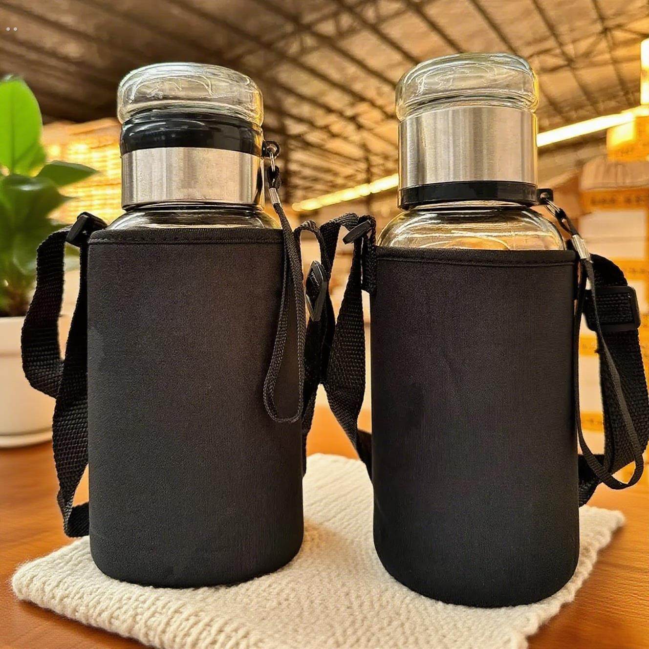 【送杯套】1L大容量吨吨玻璃杯茶水分离带茶仓便携玻璃水杯泡茶杯